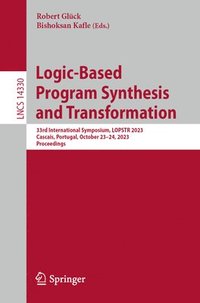 bokomslag Logic-Based Program Synthesis and Transformation