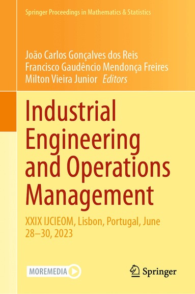 João Carlos Gonçalves dos Reis, Francisco Gaudêncio Mendonça Freires, Milton Vieira Junior - Industrial Engineering and Operations Management, Inbunden