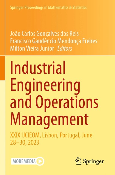 João Carlos Gonçalves dos Reis, Francisco Gaudêncio Mendonça Freires, Milton Vieira Junior - Industrial Engineering and Operations Management, Häftad