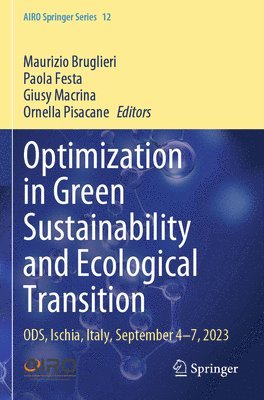 bokomslag Optimization in Green Sustainability and Ecological Transition