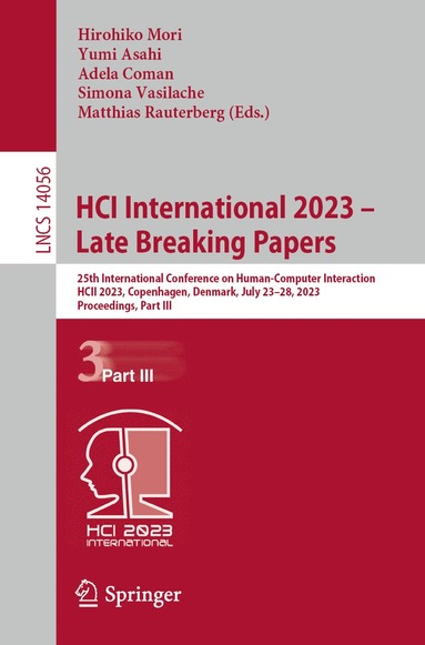 bokomslag HCI International 2023 - Late Breaking Papers