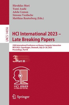 HCI International 2023  Late Breaking Papers 1