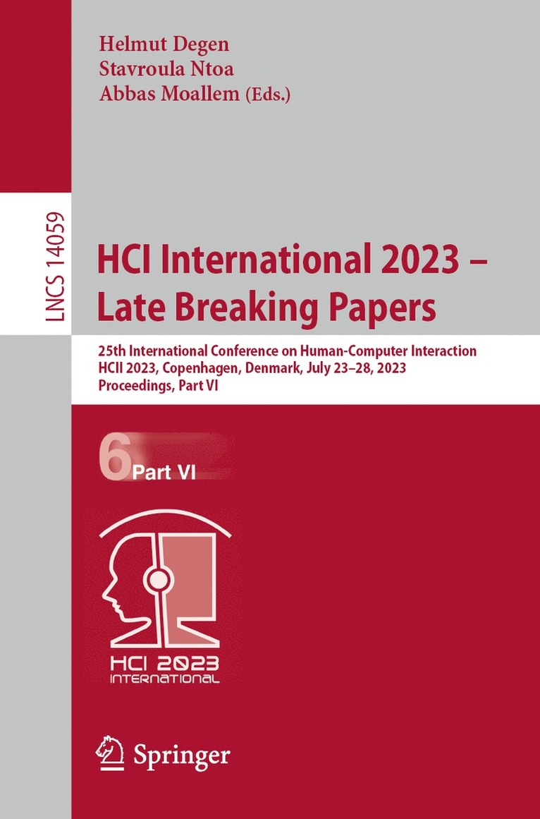 HCI International 2023  Late Breaking Papers 1