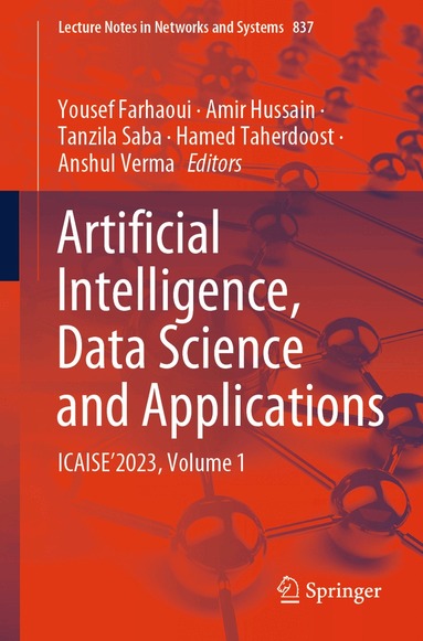 Yousef Farhaoui, Amir Hussain, Tanzila Saba, Hamed Taherdoost, Anshul Verma - Artificial Intelligence, Data Science and Applications, Häftad