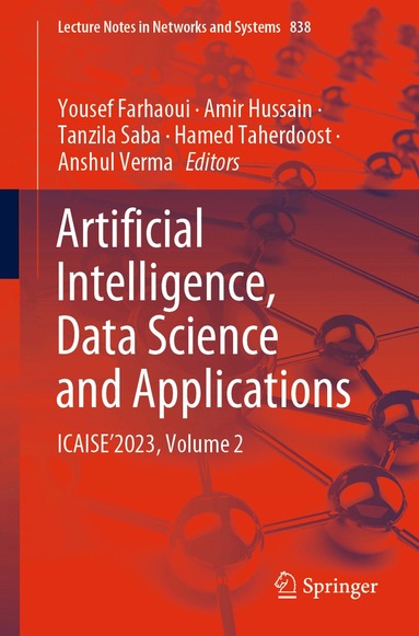 Yousef Farhaoui, Amir Hussain, Tanzila Saba, Hamed Taherdoost, Anshul Verma - Artificial Intelligence, Data Science and Applications, Häftad