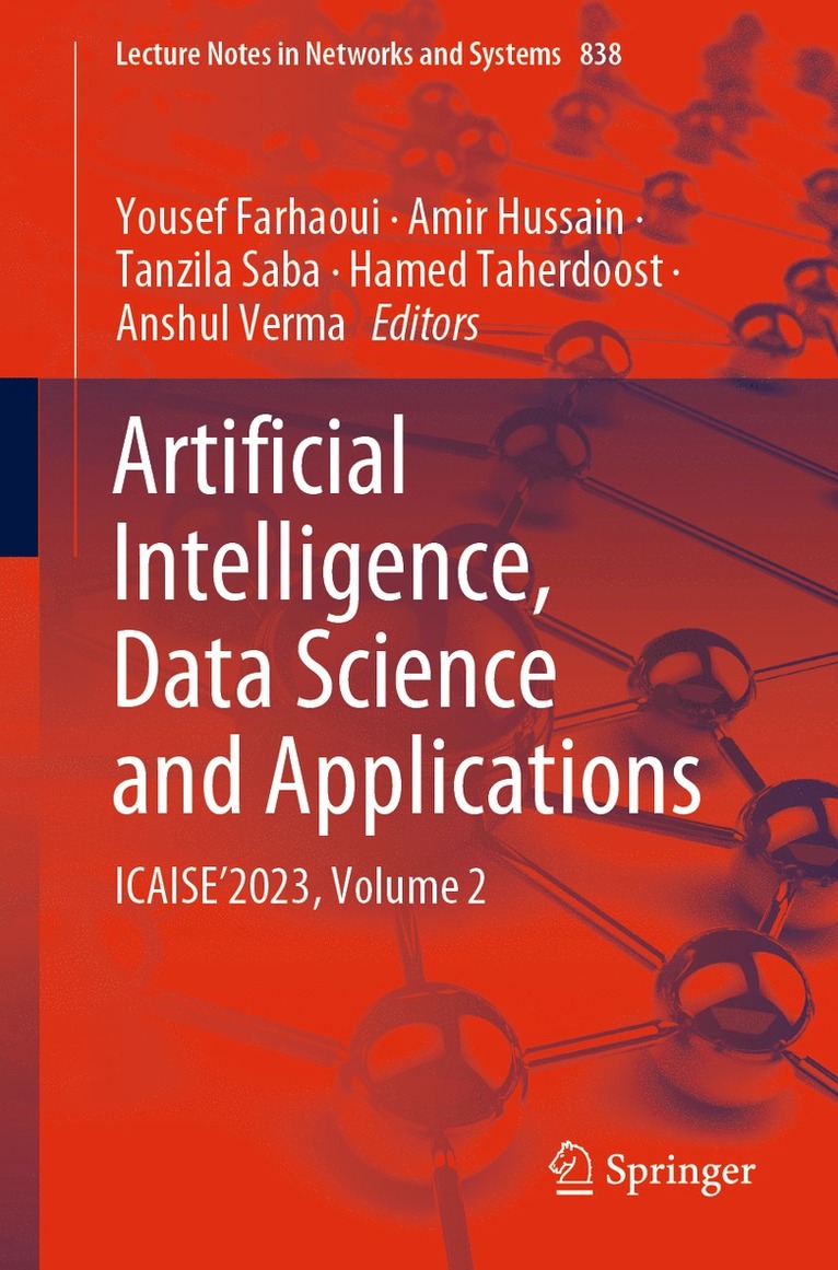 Yousef Farhaoui, Amir Hussain, Tanzila Saba, Hamed Taherdoost, Anshul Verma - Artificial Intelligence, Data Science and Applications, Häftad