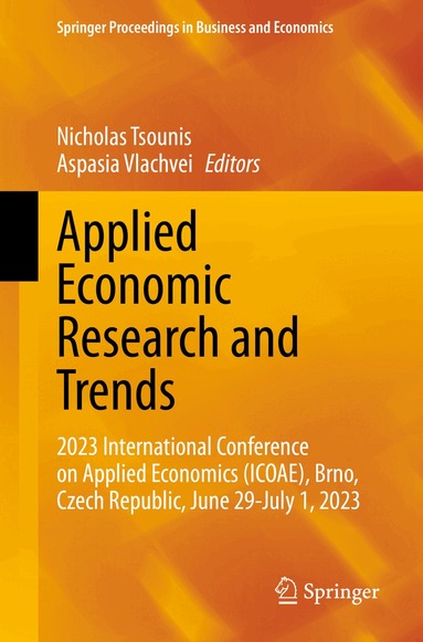 Nicholas Tsounis, Aspasia Vlachvei - Applied Economic Research and Trends, Häftad