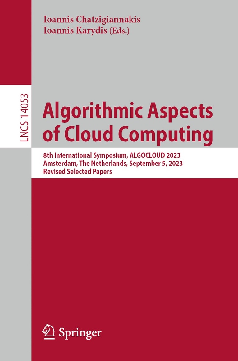 Ioannis Chatzigiannakis, Ioannis Karydis - Algorithmic Aspects of Cloud Computing, Häftad
