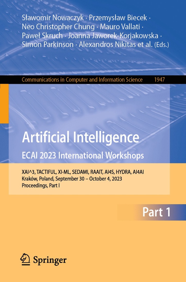 Artificial Intelligence. ECAI 2023 International Workshops 1