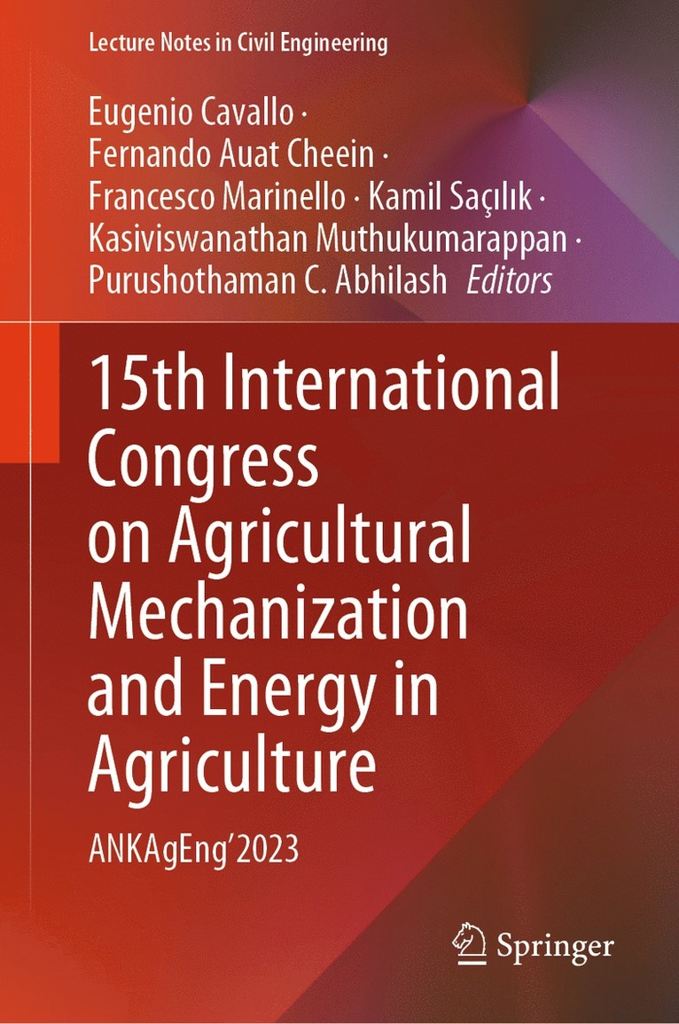 15th International Congress on Agricultural Mechanization and Energy in Agriculture
