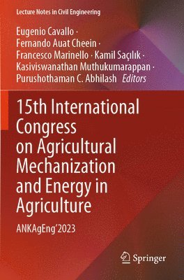 15th International Congress on Agricultural Mechanization and Energy in Agriculture 1