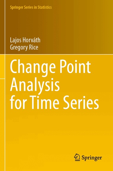 Lajos Horváth, Gregory Rice - Change Point Analysis for Time Series, Häftad