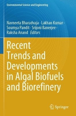 bokomslag Recent Trends and Developments in Algal Biofuels and Biorefinery
