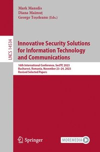 bokomslag Innovative Security Solutions for Information Technology and Communications