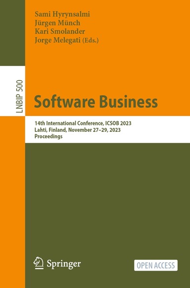 Sami Hyrynsalmi, Jürgen Münch, Kari Smolander, Jorge Melegati - Software Business, Häftad