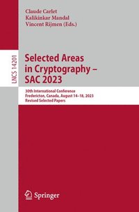 bokomslag Selected Areas in Cryptography  SAC 2023