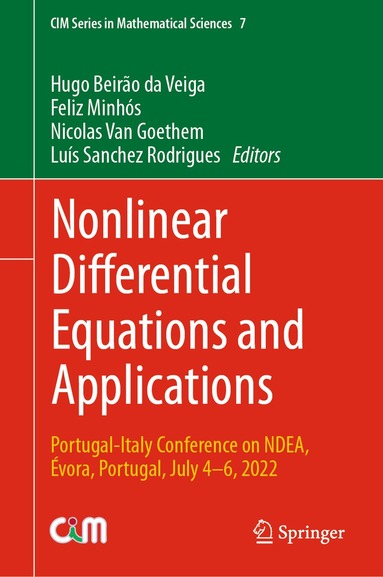 Hugo Beirão da Veiga, Feliz Minhós, Nicolas Van Goethem, Luís Sanchez Rodrigues - Nonlinear Differential Equations and Applications, Inbunden
