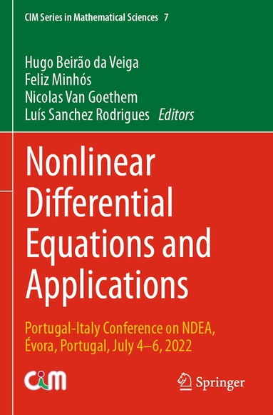 Hugo Beirão da Veiga, Feliz Minhós, Nicolas Van Goethem, Luís Sanchez Rodrigues - Nonlinear Differential Equations and Applications, Häftad