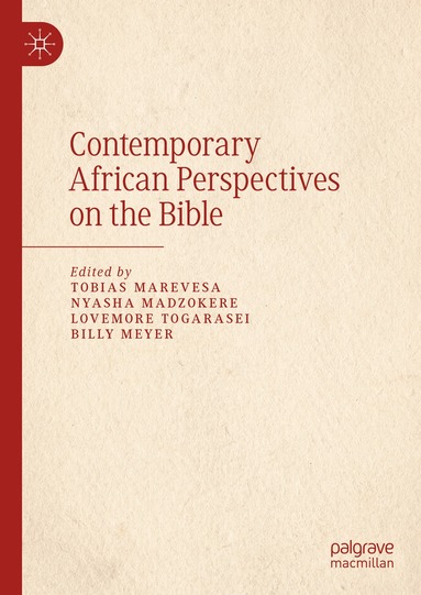 Tobias Marevesa, Nyasha Madzokere, Lovemore Togarasei, Billy Meyer - Contemporary African Perspectives on the Bible, Inbunden