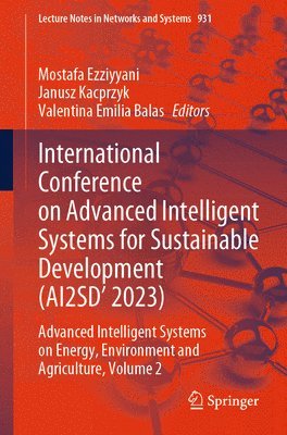 International Conference on Advanced Intelligent Systems for Sustainable Development (AI2SD'2023) 1