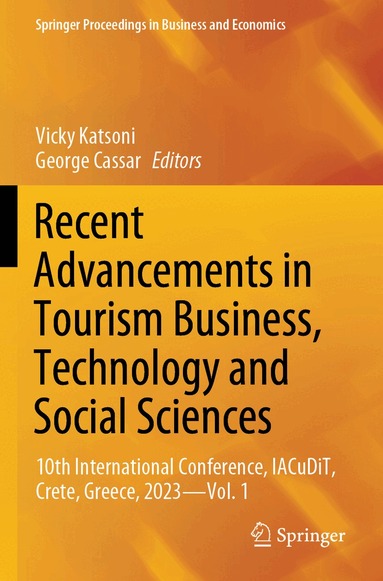 Vicky Katsoni, George Cassar - Recent Advancements in Tourism Business, Technology and Social Sciences, Häftad