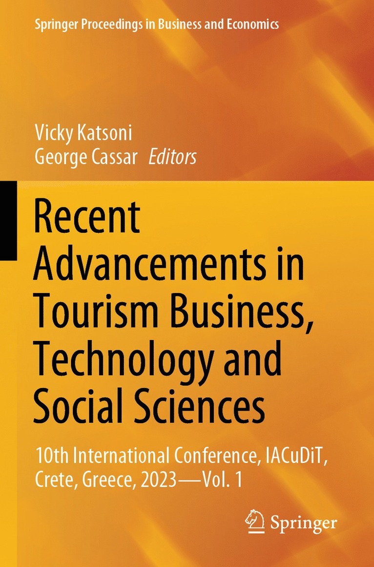 Vicky Katsoni, George Cassar - Recent Advancements in Tourism Business, Technology and Social Sciences, Häftad