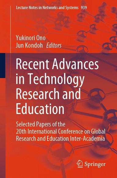 bokomslag Recent Advances in Technology Research and Education