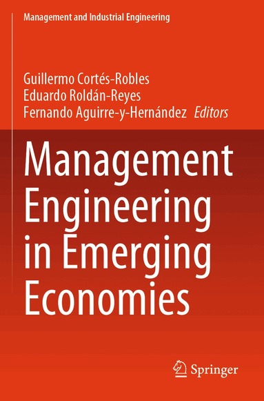 Guillermo Cortés-Robles, Eduardo Roldán-Reyes, Fernando Aguirre-y-Hernández - Management Engineering in Emerging Economies, Häftad