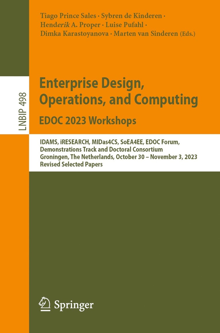 Enterprise Design, Operations, and Computing. EDOC 2023 Workshops 1