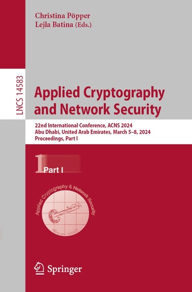 Christina Pöpper, Lejla Batina - Applied Cryptography and Network Security, Häftad