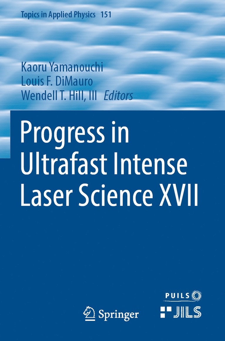 Kaoru Yamanouchi, Louis F. DiMauro, Wendell T. Hill, III, Louis F. Dimauro, Iii Hill - Progress in Ultrafast Intense Laser Science XVII, Häftad