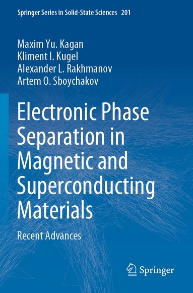 Maxim Yu. Kagan, Kliment I. Kugel, Alexander L. Rakhmanov, Artem O. Sboychakov - Electronic Phase Separation in Magnetic and Superconducting Materials, Häftad