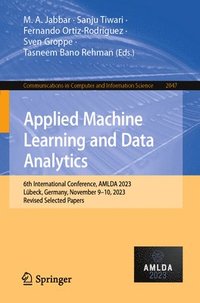 bokomslag Applied Machine Learning and Data Analytics