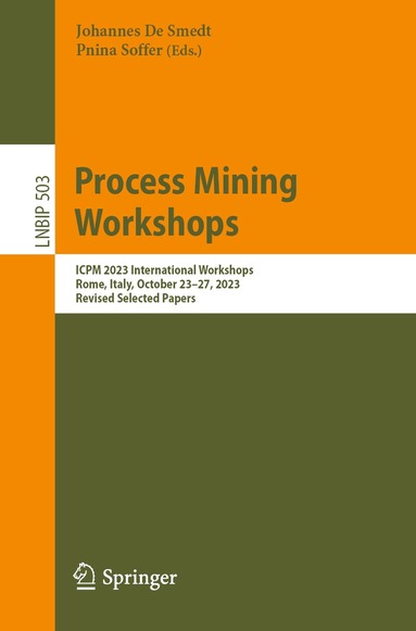 Johannes De Smedt, Pnina Soffer - Process Mining Workshops, Häftad