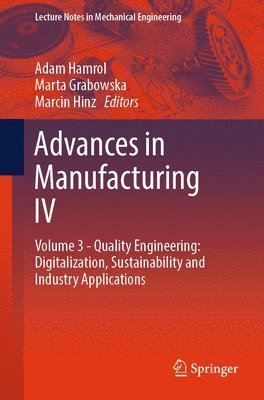 bokomslag Advances in Manufacturing IV