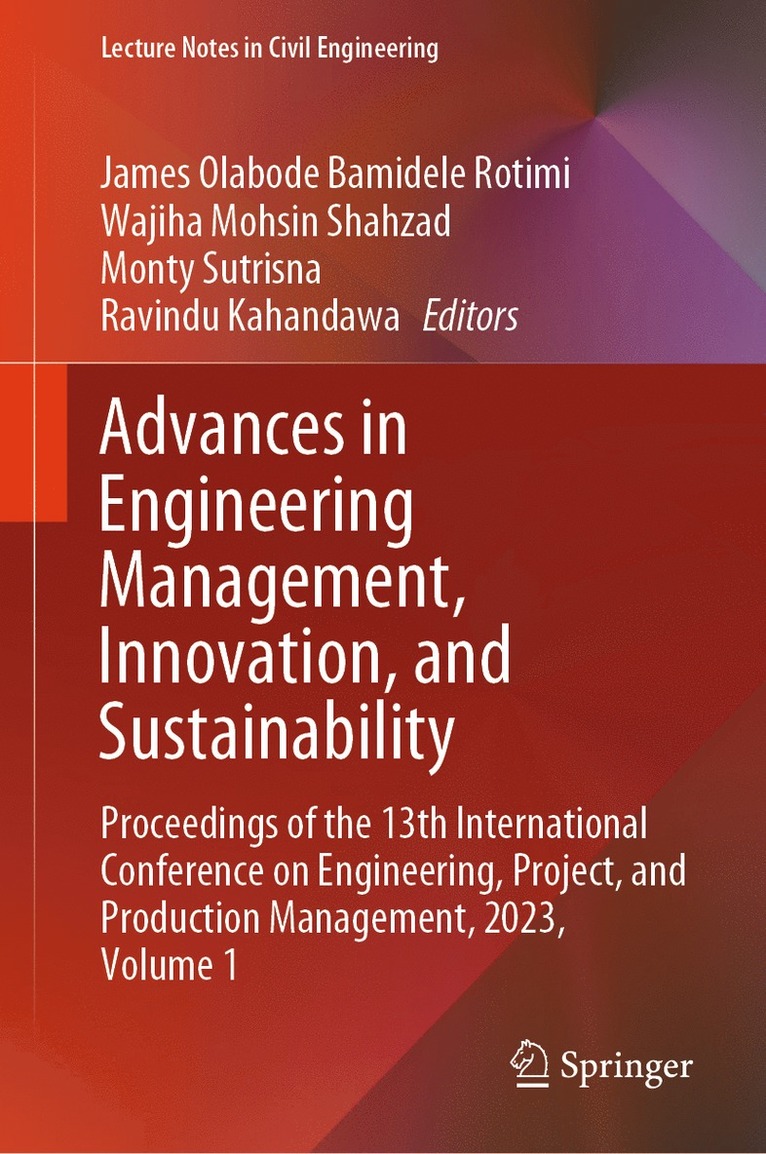 Advances in Engineering Management, Innovation, and Sustainability