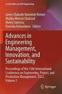 bokomslag Advances in Engineering Management, Innovation, and Sustainability