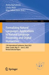 bokomslag Formalizing Natural Languages: Applications to Natural Language Processing and Digital Humanities