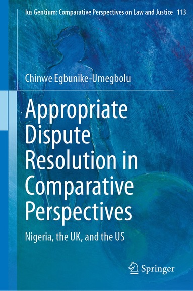 bokomslag Appropriate Dispute Resolution in Comparative Perspectives