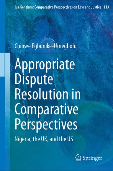 bokomslag Appropriate Dispute Resolution in Comparative Perspectives