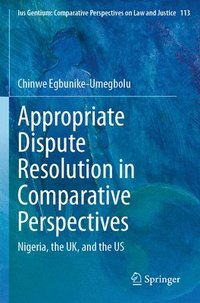 bokomslag Appropriate Dispute Resolution in Comparative Perspectives