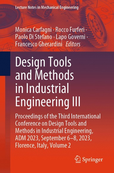 bokomslag Design Tools and Methods in Industrial Engineering III