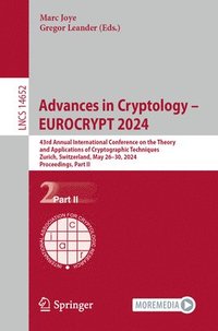 bokomslag Advances in Cryptology  EUROCRYPT 2024