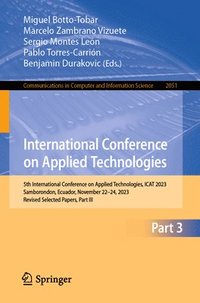 bokomslag International Conference on Applied Technologies