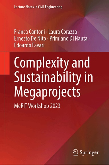 Franca Cantoni, Laura Corazza, Ernesto De Nito, Primiano Di Nauta, Edoardo Favari - Complexity and Sustainability in Megaprojects, Inbunden
