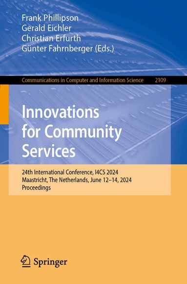 Frank Phillipson, Gerald Eichler, Christian Erfurth, Günter Fahrnberger - Innovations for Community Services, Häftad