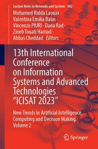 bokomslag 13th International Conference on Information Systems and Advanced Technologies ICISAT 2023