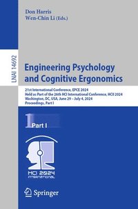 bokomslag Engineering Psychology and Cognitive Ergonomics