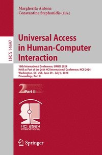 bokomslag Universal Access in Human-Computer Interaction