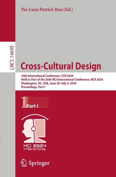 Pei-Luen Patrick Rau - Cross-Cultural Design, Häftad